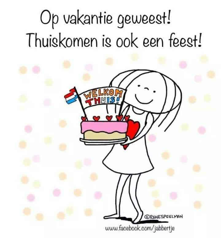 Thuiskomen na je vakantie