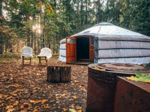 yurt in natuur